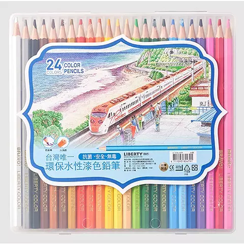 CC-879-24PP水性漆24色六角桿色鉛筆